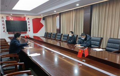 绍兴市生态情形局上虞分局局长胡四海一行到浙江CA88开展“三效劳”事情